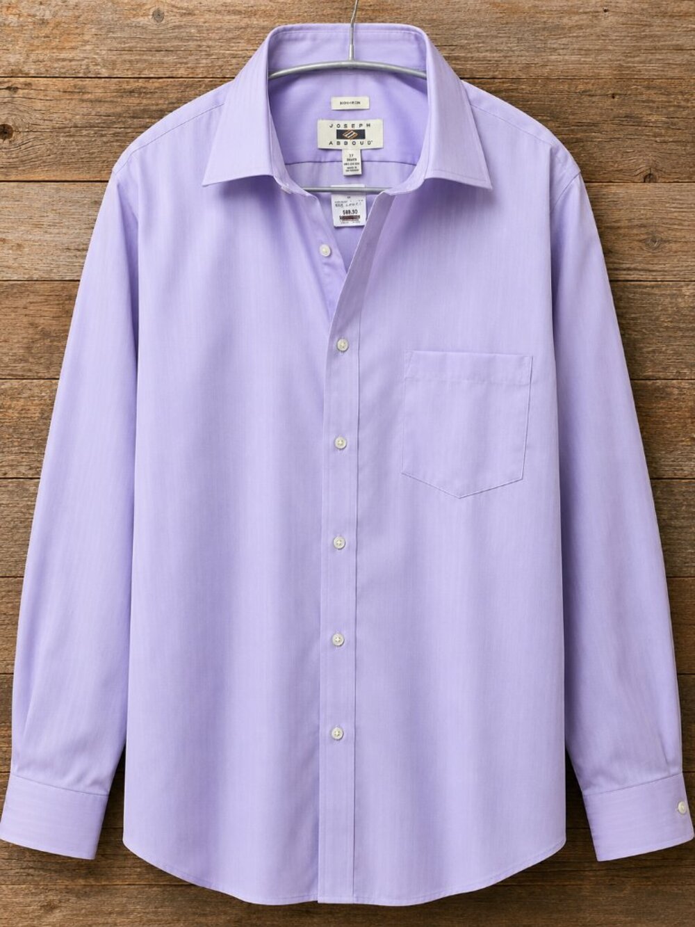 Joseph Abboud Men’s Dress Shirt 17 34/35 Lavender Purple Non-Iron NWT